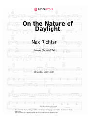 Sheet music, chords Max Richter - On the Nature of Daylight