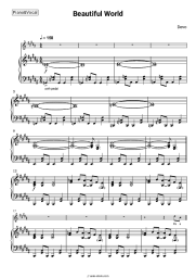 Sheet music, chords Devo - Beautiful World
