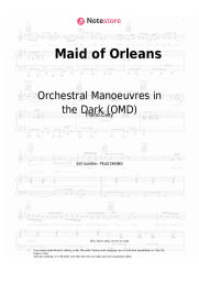Sheet music, chords Orchestral Manoeuvres in the Dark (OMD) - Maid of Orleans
