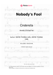 Sheet music, chords Cinderella - Nobody's Fool