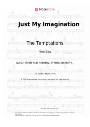 Sheet music, chords The Temptations - Just My Imagination