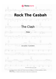 Sheet music, chords The Clash - Rock The Casbah