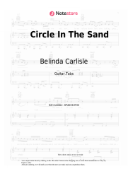Sheet music, chords Belinda Carlisle - Circle In The Sand