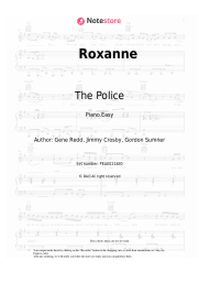 Sheet music, chords The Police - Roxanne