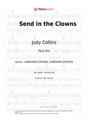 Sheet music, chords Judy Collins - Send in the Clowns