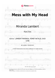 Sheet music, chords Miranda Lambert - Mess with My Head