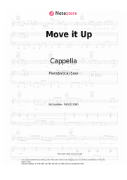 Sheet music, chords Cappella - Move it Up
