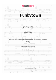 Sheet music, chords Lipps Inc. - Funkytown