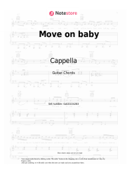 Sheet music, chords Cappella - Move on baby