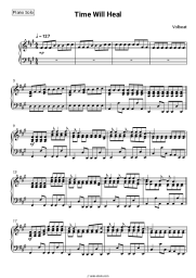 Sheet music, chords Volbeat - Time Will Heal