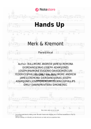 Sheet music, chords Merk & Kremont, DNCE - Hands Up