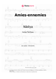 Sheet music, chords Nâdiya - Amies-ennemies