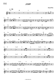 Sheet music, chords BlackPink - JUMP