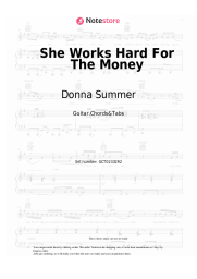 Sheet music, chords Donna Summer - She Works Hard For The Money