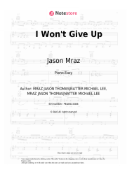 undefined Jason Mraz - I Won't Give Up