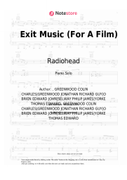 undefined Radiohead - Exit Music (For A Film)