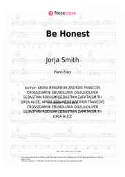 Sheet music, chords Jorja Smith, Burna Boy - Be Honest