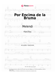 Sheet music, chords Melendi - Por Encima de la Bruma