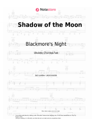 Sheet music, chords Blackmore's Night - Shadow of the Moon