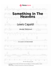 Sheet music, chords Lewis Capaldi - Something In The Heavens