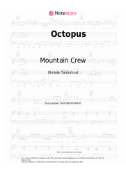 Sheet music, chords Mountain Crew - Octopus
