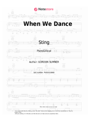 undefined Sting - When We Dance