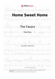 Sheet music, chords The Favors, FINNEAS, Ashe - Home Sweet Home