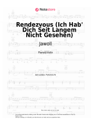 Sheet music, chords Jawoll - Rendezvous (Ich Hab' Dich Seit Langem Nicht Gesehen)