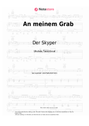 Sheet music, chords Der Skyper - An meinem Grab
