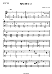 Sheet music, chords Maksim Mrvica - Remember Me