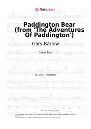 Sheet music, chords Gary Barlow - Paddington Bear (from 'The Adventures Of Paddington')