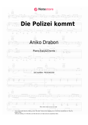 Sheet music, chords Aniko Drabon - Die Polizei kommt