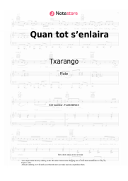 Sheet music, chords Txarango - Quan tot s’enlaira