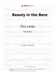 Sheet music, chords Tory Lanez, Snoop Dogg - Beauty in the Benz