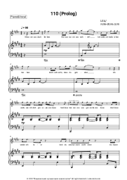 Sheet music, chords LEA - 110 (Prolog)