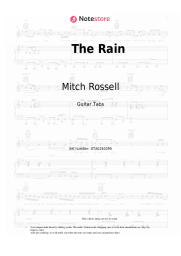 Sheet music, chords Mitch Rossell - The Rain