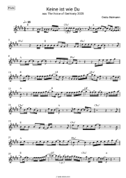 Sheet music, chords Greta Heimann - Keine ist wie Du (aus The Voice of Germany 2025)