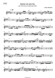 Sheet music, chords Greta Heimann - Keine ist wie Du (aus The Voice of Germany 2025)