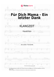 Sheet music, chords KLANGZEIT - Für Dich Mama - Ein letzter Dank