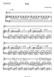 Sheet music, chords The Blue Nile - Stay