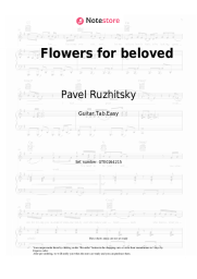 Sheet music, chords Pavel Ruzhitsky - Flowers for beloved
