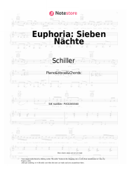 Sheet music, chords Schiller, Frida Gold - Euphoria: Sieben Nächte