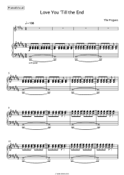 Sheet music, chords The Pogues - Love You ’Till the End