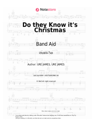 Sheet music, chords Band Aid - Do they Know it's Christmas
