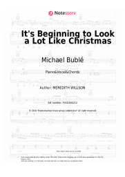 Sheet music, chords Michael Bublé - It's Beginning to Look a Lot Like Christmas