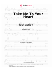 Sheet music, chords Rick Astley - Take Me To Your Heart