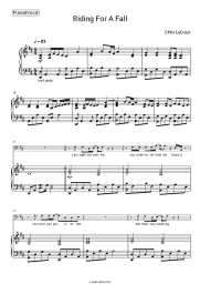 Sheet music, chords Chris LeDoux - Riding for a Fall