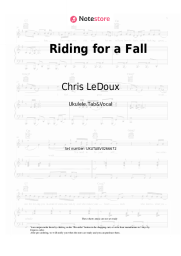Sheet music, chords Chris LeDoux - Riding for a Fall