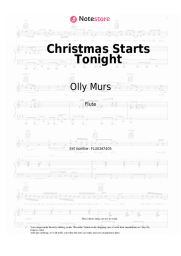 Sheet music, chords Olly Murs, The Ordinary Boys - Christmas Starts Tonight