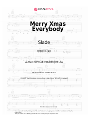 Sheet music, chords Slade - Merry Xmas Everybody
